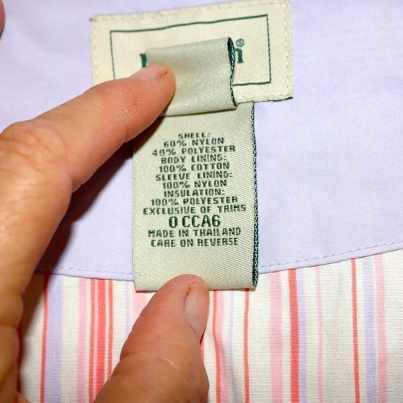 LL Bean Quilted Jacket Women's L Lavender - Picture 11 of 11